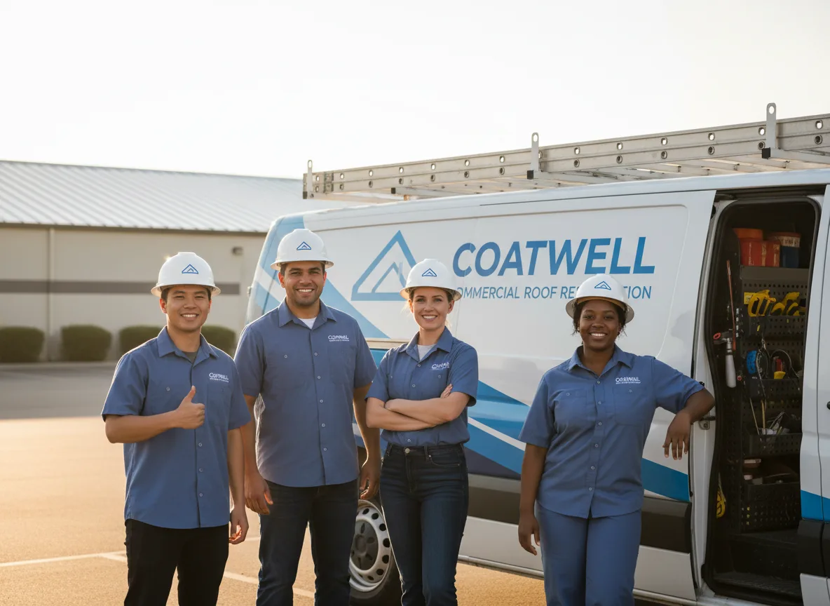 Commercial roof coating company in Drummonds, TN